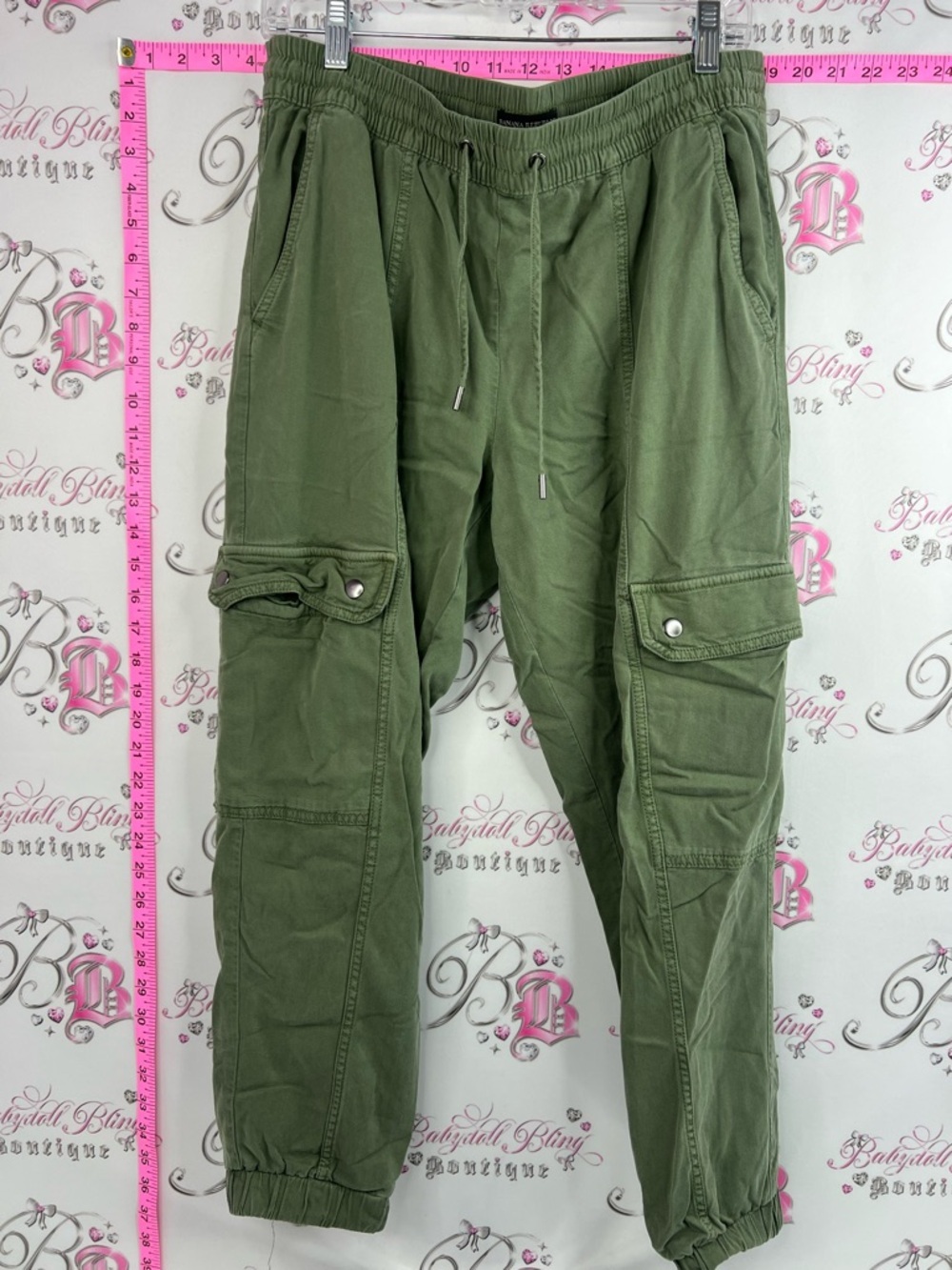 Banana Republic pants cargo style deep forest green Olive Cargo Jogger Pants